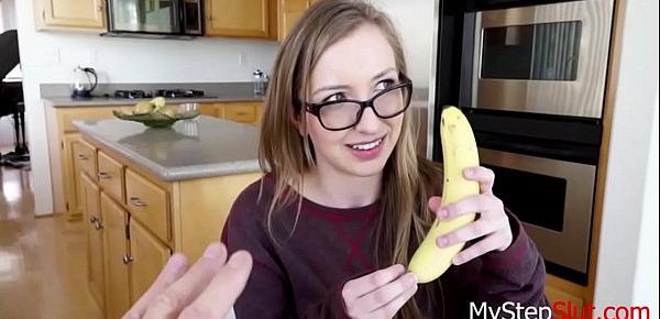  Teaching Daughter How To Eat A Banana